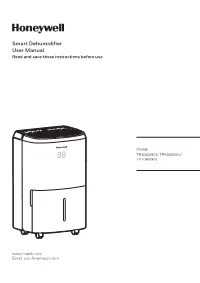 Smart Dehumidifier User Manual