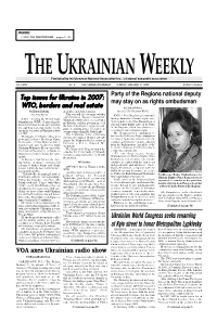 The Ukrainian Weekly 2007, No.2