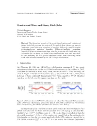 Gravitational Waves and Binary Black Holes