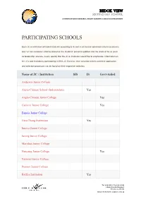 Participating Schools