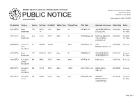 Public Notice &gt;&gt; Licensing and Management System Admin &gt;&gt;