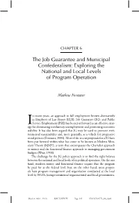 The Job Guarantee and Municipal Confederalism: Exploring the National and Local Levels of Program Operation