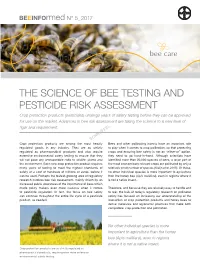 The Science of Bee Testing and Pesticide Risk