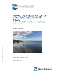 2017 Watershed Sanitary Survey & Source Water
