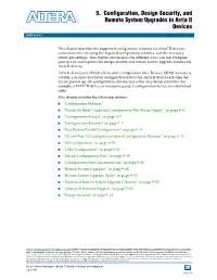 9. Configuration, Design Security, and Remote System Upgrades in Arria II July 2012 AIIGX51009-4.3 Devices