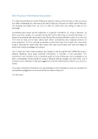 IWC Practical Information Document