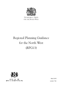 Regional Planning Guidance for the North West (RPG13)