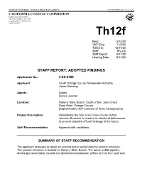 Staff Report: Adopted Findings