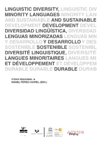 Linguistic Diversity, Linguistic Div Minority Languages Minority