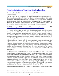 "New Books in Sports" Interview with Stephen Allen