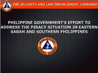 Updates on Abduction Incidents Off Eastern Sabah