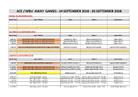 2018 Short Form Weekly Fixture Advices.Xlsx