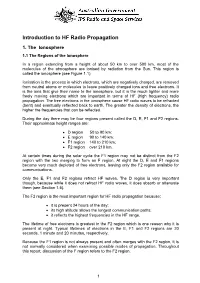 HF Radio Propagation