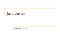 Java Classes