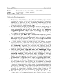 M.Sc. Ag. II Sem. Study Material Course : Plant Genetic Resources: Conservation & Sustainable Use Chapter