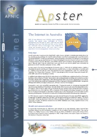 The Internet in Australia, Writes That