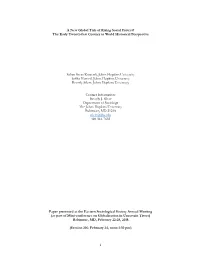 1 a New Global Tide of Rising Social Protest? the Early Twenty-First Century in World Historical Perspective