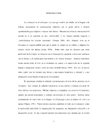 1 INTRODUCCIÓN Las Estancias En El Extranjero, Ya Sean Por Motivo De
