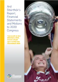 2020 Ard Stiúrthóir's Report