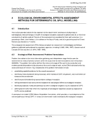 4 Ecological Environmental Effects Assessment Methods for Deterministic Oil Spill Modelling