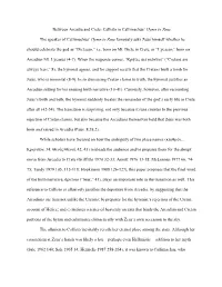 Between Arcadia and Crete: Callisto in Callimachus' Hymn to Zeus The