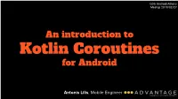 Kotlin Coroutines for Android