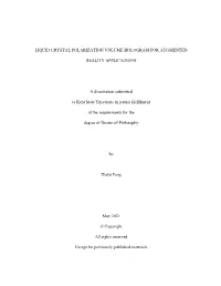 Liquid Crystal Polarization Volume Hologram for Augmented