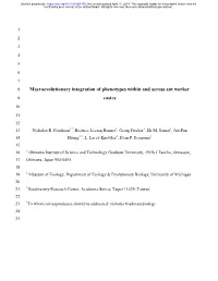 Macroevolutionary Integration of Phenotypes Within and Across Ant Worker 9 Castes 10 11 12 13 Nicholas R