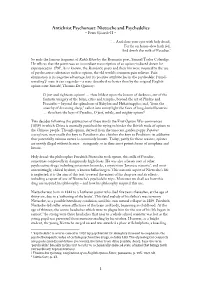 Nietzsche and Psychedelics – Peter Sjöstedt-H –