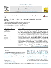 Rapid and Punctuated Late Holocene Recession of Siling Co, Central Tibet