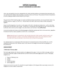 USTSA Freeskiing JUDGES’ HANDBOOK & GUIDELINES