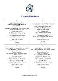 Scottish Menus