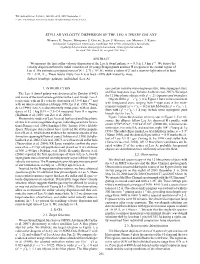 STELLAR VELOCITY DISPERSION of the LEO a DWARF GALAXY Warren R