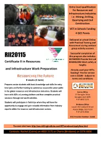 VET in Schools Program (Vetis)