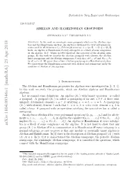 Abelian and Hamiltonian Groupoids