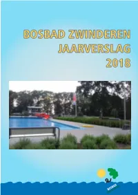 Bosbad Zwinderen Jaarverslag 2018