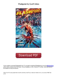 Flashpoint by Geoff Johns
