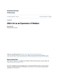 Glitch Art As an Expression of Medium