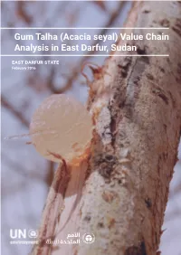 Gum Arabic Value Chain Analysis in East Darfur, Sudan