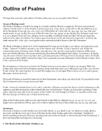 Outline of Psalms