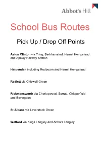 School Bus Routes