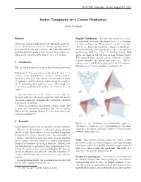 Vertex-Transplants on a Convex Polyhedron