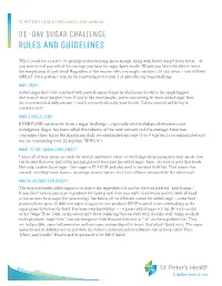 2021 Sugar Challenge Rules
