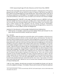 Approaching the Age of Pericles: Herodotus and the Persian Wars, 480 BCE