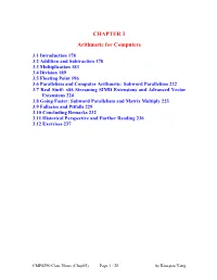 Chap03: Arithmetic for Computers