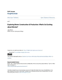 Exploring Movie Construction & Production