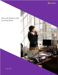 Microsoft Dynamics 365 Licensing Guide