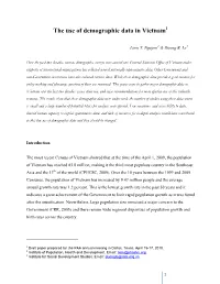 The Use of Demographic Data in Vietnam1