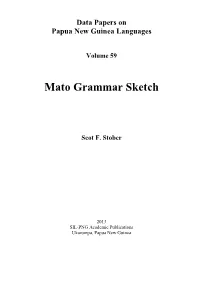 Mato Grammar Sketch
