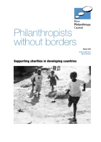 Philanthropists Without Borders March 2008 Cathy Langerman Sylvia Rowley